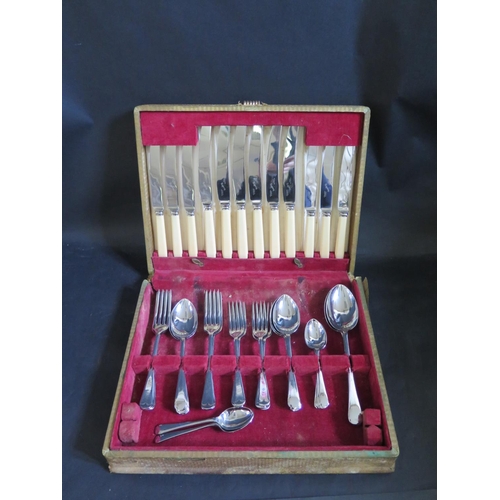 656A - A Part Canteen of Silver Plated Cutlery and one other