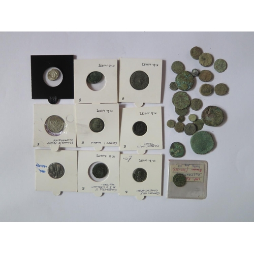 717 - A Collection of Coins including Roman Emperor Constantine, hammered Edward I penny etc.