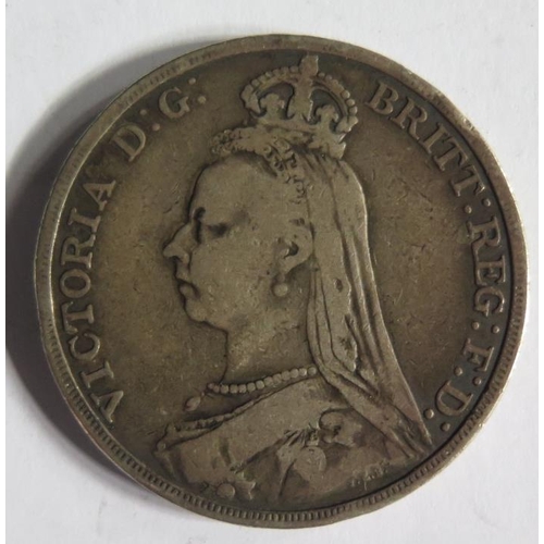 719 - A Victorian 1889 Silver Crown