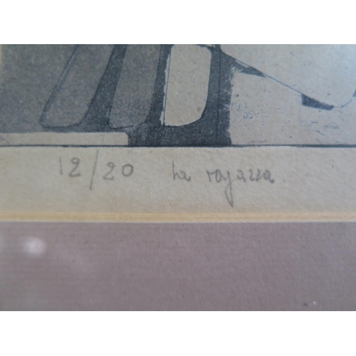 769 - 'La Ragazza', signed ltd. ed. engraving 12/20, dated 1969 and two others by the same artist, largest... 