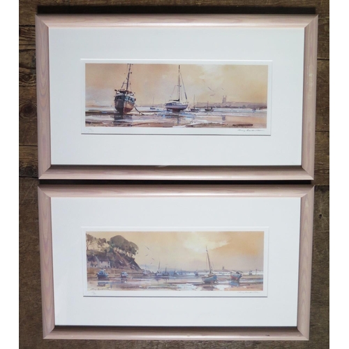 778B - A Pair of Ray Balkwill Exe Estuary Pencil Signed Limited Edition Prints, framed & glazed