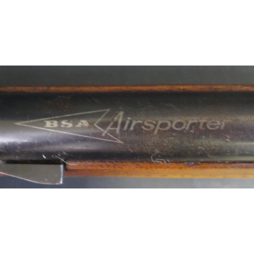 925 - A B.S.A Airsporter .22 Mark 2 Air Rifle with soft case