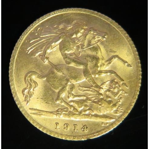 520 - A George V Gold Half Sovereign 1914