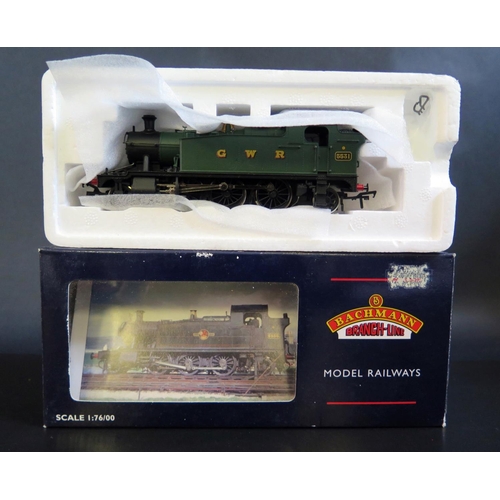 1006 - A Bachmann OO Gauge 4575 Prairie Tank 5531 GWR Green Boxed