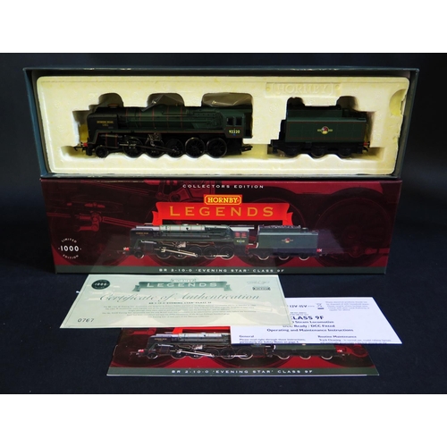 1022 - A Hornby Legends Collectors Edition OO Gauge BR 2-10-0 'Evening Star' Class 9F Boxed. No. 767 of 100... 