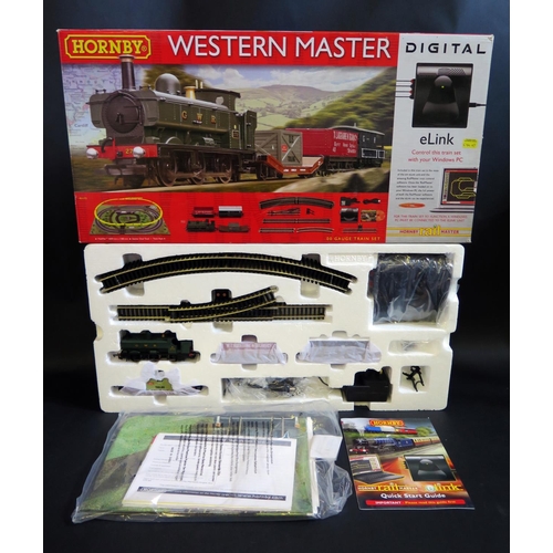 1025 - A Hornby OO Gauge R1173 Western Master Digital eLink Train Set Boxed