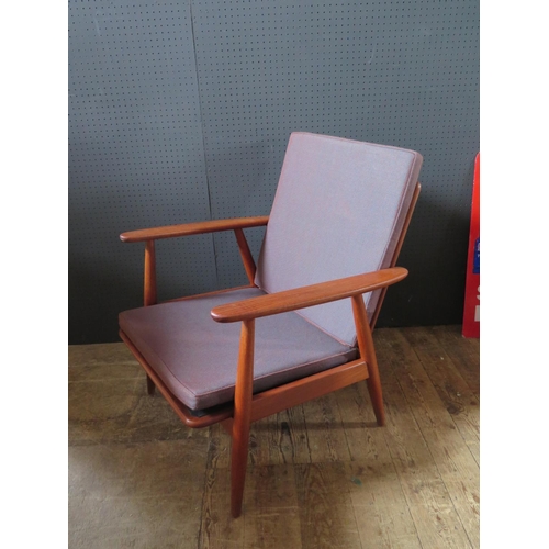 1410 - A 1960's/70's Scandinavian Style Teak Open Armchair