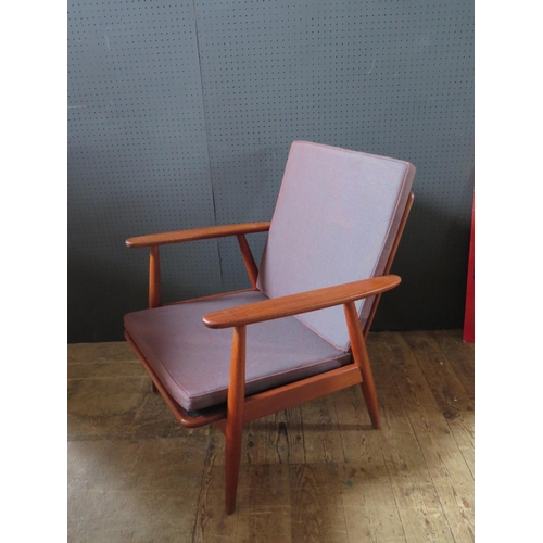 1410 - A 1960's/70's Scandinavian Style Teak Open Armchair