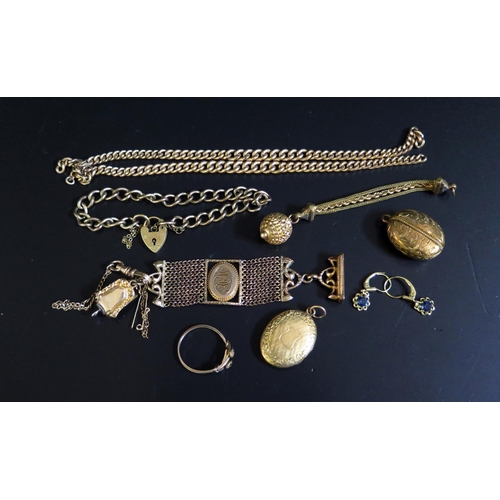 155 - A Selection of Gold Plated Jewellery