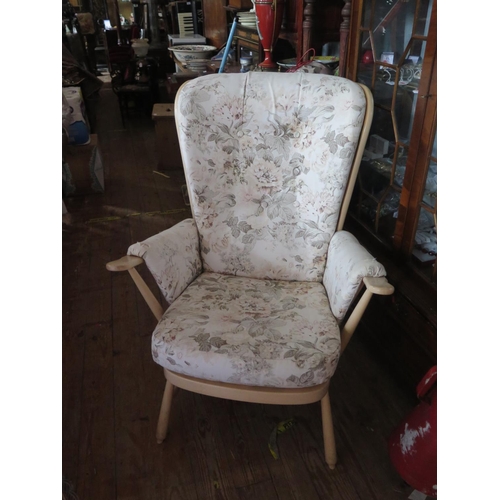 1800A - An Ercol Sun Bleached Armchair