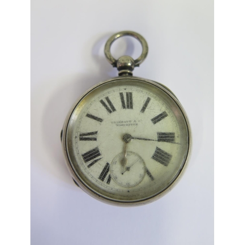 359 - A New York Standard Watch Co. Silver Cased Pocket Watch, London 1898. A/F