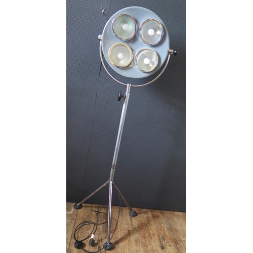 1418 - A Mid 20th Century Operating Theatre Lamp, 183cm