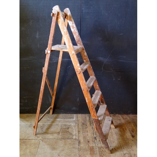 1495 - A Set of Wooden Step Ladders and Two Easels