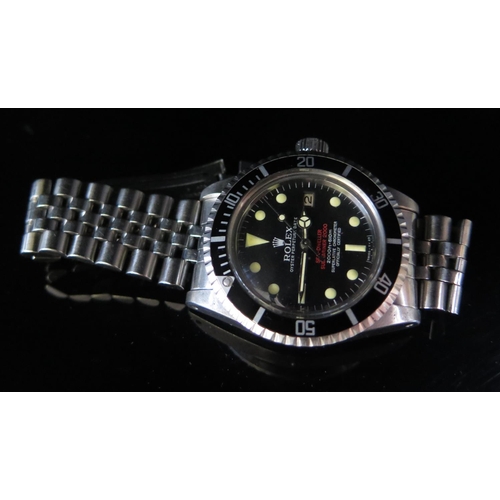 393 - A ROLEX Oyster  Sea Dweller Submariner Automatic Gent's Wristwatch, Ref: 1570 movement no. D815208, ... 