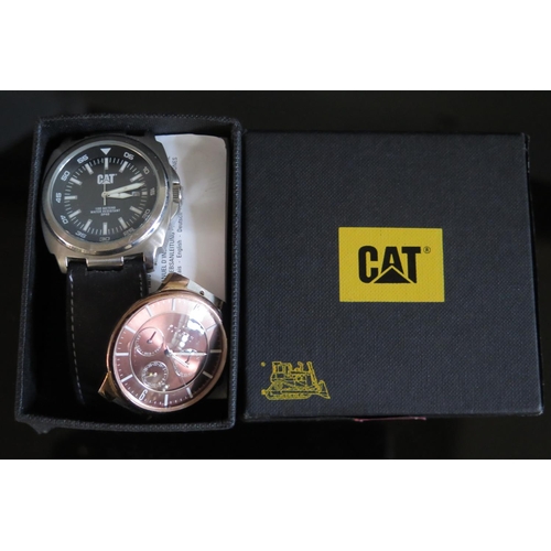 407 - A CAT Wristwatch and Skagen