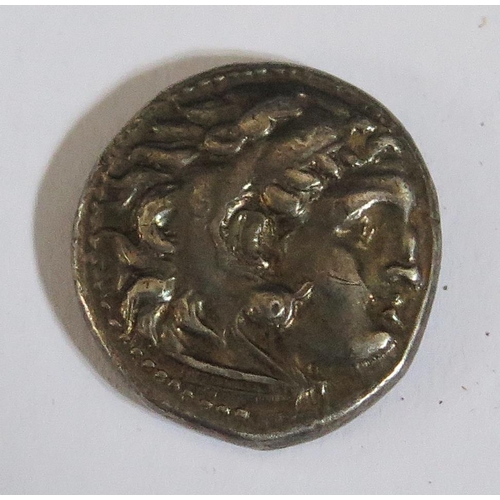 466 - A Macedonian Alexander III Silver Drachm, 18mm, 4.3g