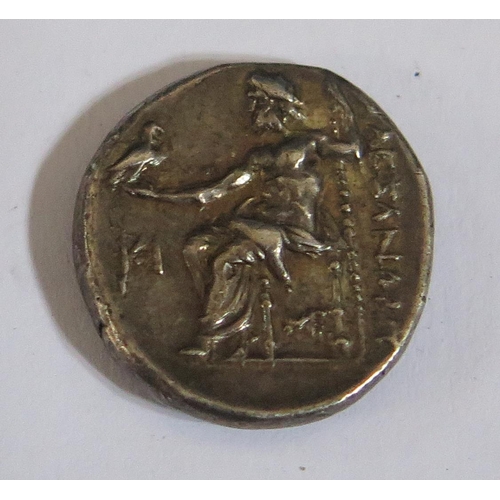 466 - A Macedonian Alexander III Silver Drachm, 18mm, 4.3g