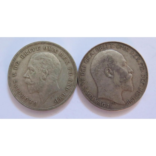 477 - Two Silver Crowns 1902 & 1935