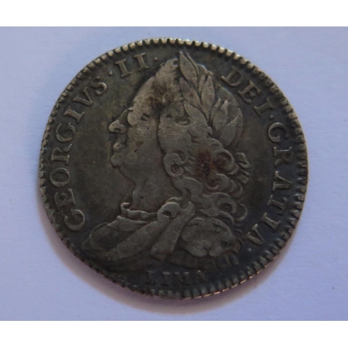 493 - A George II Silver 1758 Shilling