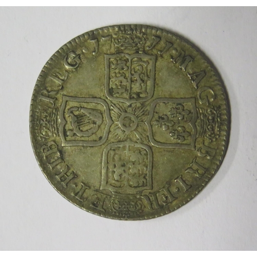 500 - A Queen Anne Silver Shilling 1711