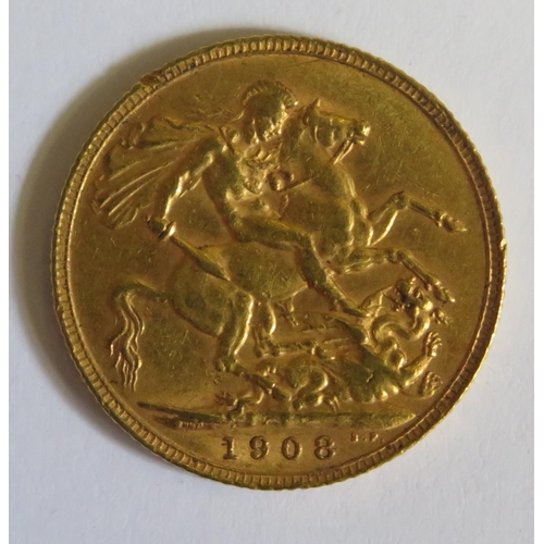 517 - An Edward VII Gold Sovereign 1903