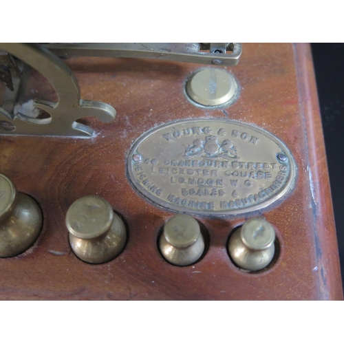 557f - A Set of Young & Son Postal Scales with Weights