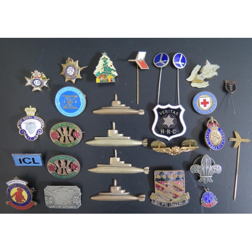 567 - A Collection of Enamel and other Badges including Civil Defence Corps, Goblin Circle etc.