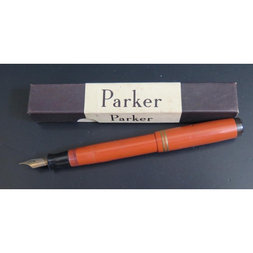 582 - A Parker Duofold Fountain Pen, boxed