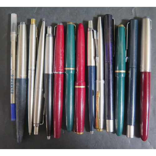 585 - A Collection of Parker Pens