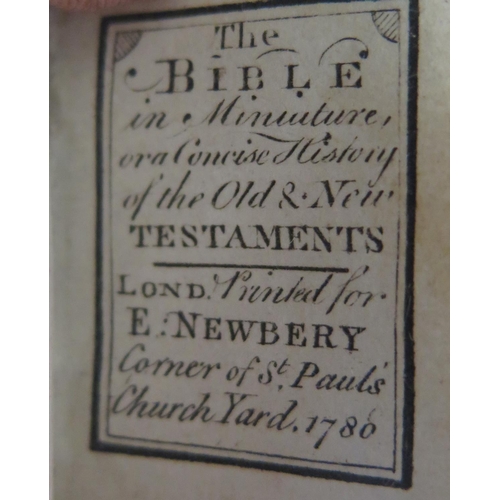 591 - The Bible in Miniature Or a concise History of the Old & New Testaments. Printed for E. Newbery 1786