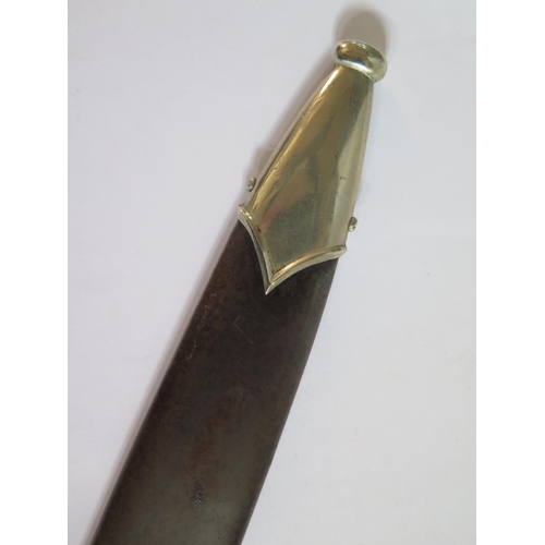 766 - A WWII German SS Dagger with hanger by Robert Klass (small trade mark), guard marked for district 1