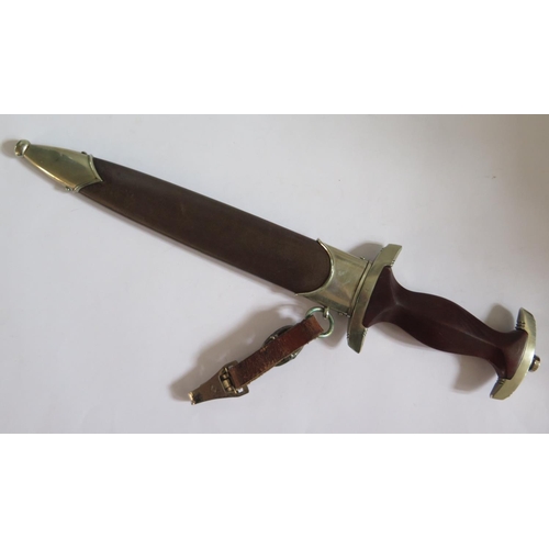 768 - A WWII German SA Dagger by G. Felix with hanger, guard marked Ha, possible ground Rohm