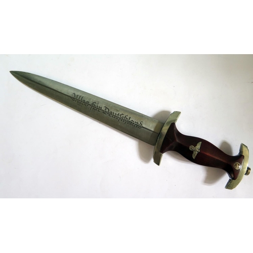 768 - A WWII German SA Dagger by G. Felix with hanger, guard marked Ha, possible ground Rohm