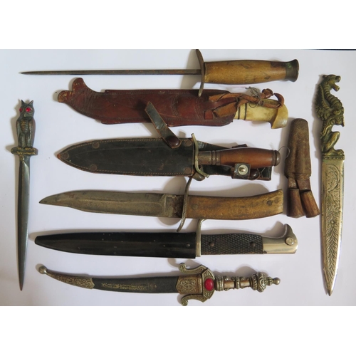 781 - A Collection of Sheath Knives including WWII German (A/F) etc.