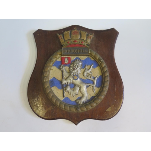 786 - An H.M.S. Churchill Shield (10