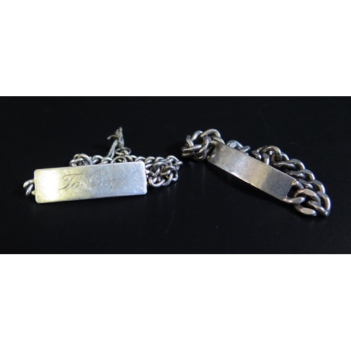 96 - Two Silver Bracelets, 54g