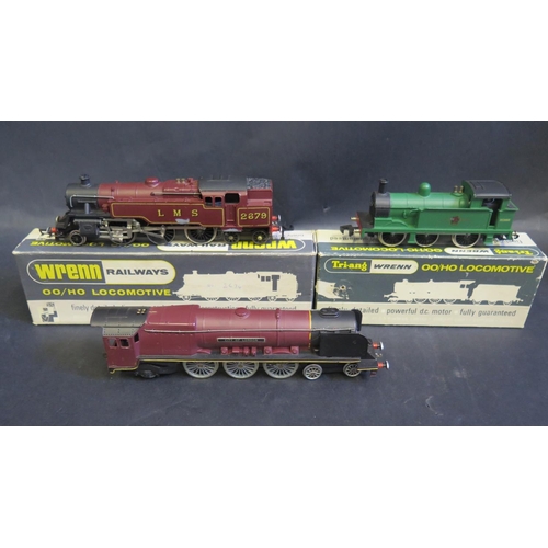 996 - A Wrenn W2206 0-6-0 Tank B.R. Green, W2219 L-M-S 2-6-4 (in wrong box) and W2226 B.R 4-6-2 (no tender... 