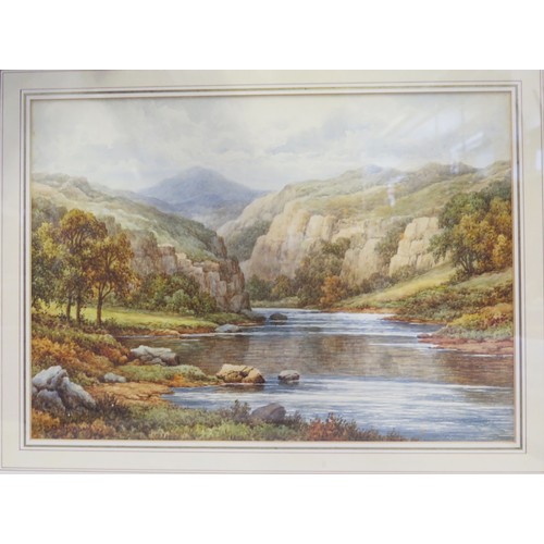 830 - C.A.Bool, Mountain view, Dovedale, Derbyshire, Watercolour, 38 x 28cm, F & G