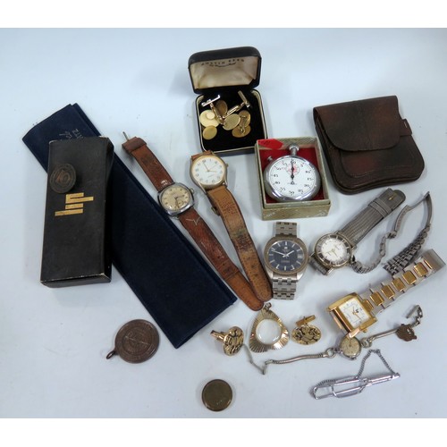 351 - A Tissot Tissonic Gent's Wristwatch and other watches etc. A/F