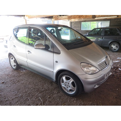 992a - Mercedes Benz A Class A140 2003 1.4 Petrol Auto Silver_ KT03 NXR _ 57500 miles, MOT expires 13.05.22... 