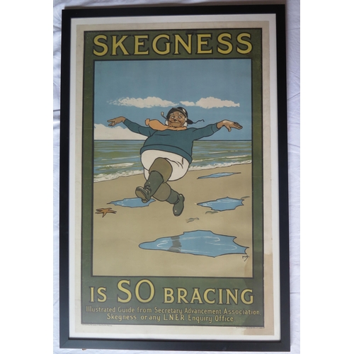 122 - SKEGNESS IS SO BRACING, original L.N.E.R poster, 101x63.5cm, framed