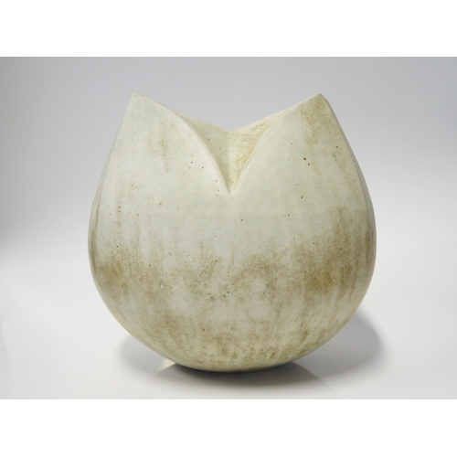 134 - A John Ward Studio Pottery Tulip Form Vase, impressed mark, 22.5cm tall