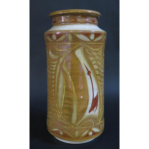 138C - A Pottery Lustre Vase, 27cm