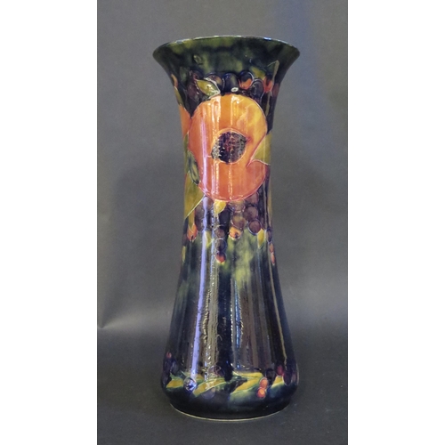 165 - A William Moorcroft Pomegranate Decorated Vase, 32cm, impressed marks and signed to the base