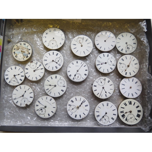 1834 - A Collection of 19 Pocket Watch Movements
