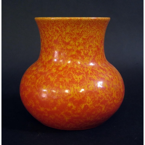 184 - A Royal Lancastrian Mottled Orange Vase, shape 2149, 13.5cm

**TEL BID 10**