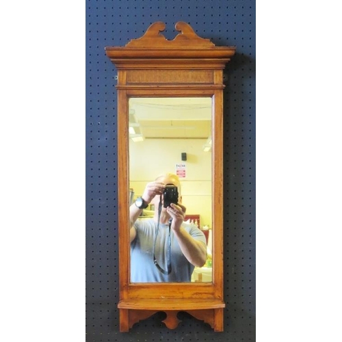 324 - Wood Framed Hallway Mirror With Shelf. 76cm x 32cm

**TEL BID 10**