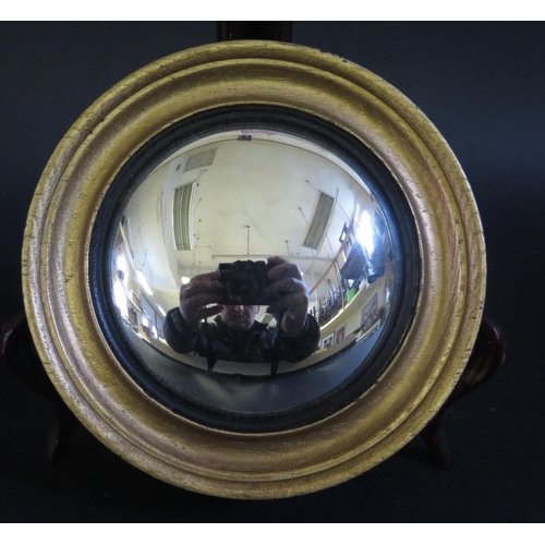 326a - A Small Gilt Framed Convex Mirror, 16.5cm