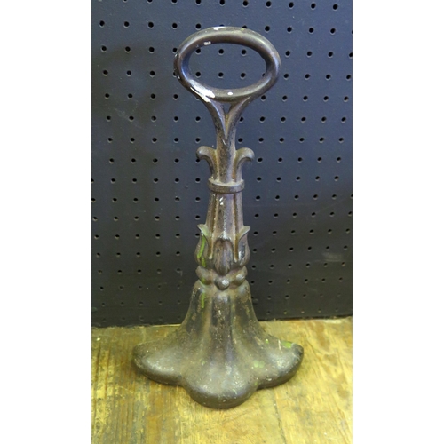 431 - Cast Iron Coalbrookdale Door Stop.  The back with Coalbrookdale mark.  30.5cm tall