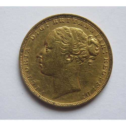 484 - A Victorian 1880 Gold Sovereign